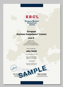 سطح B دوره شایستگی مدیریت EBCL